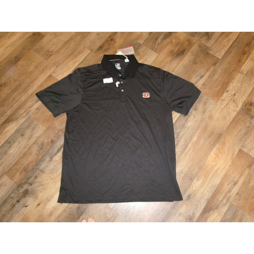CINCINNATI BENGALS POLO SHIRT SMALL GOLF 00S Y2K VINTAGE L2